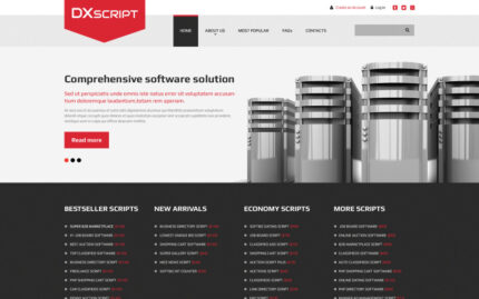 Software Responsive Website Template