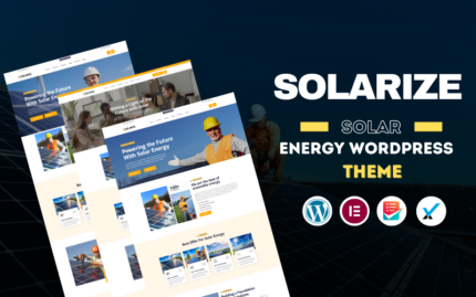 Solarize - Solar and Renewable Energy Wordpress Theme WordPress Theme