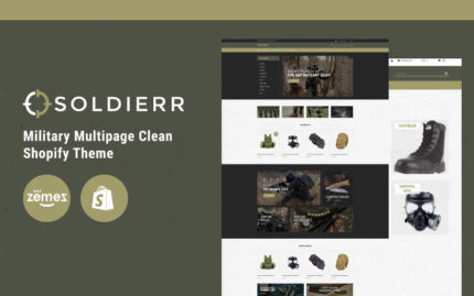 Soldierr - Military Multipage Clean Shopify Theme