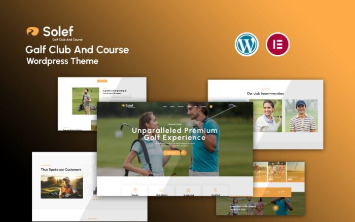 Solef - Golf Club Sports WordPress Theme