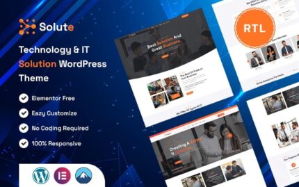 Solute - Technology & IT Solutions Wordpress Theme WordPress Theme