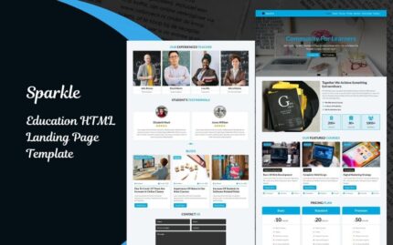 Sparkle - Education HTML Landing Page Template