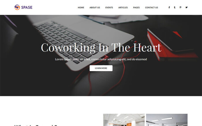 Spase - Business And Coworking HTML Website Template