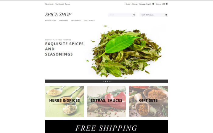 Spices and Seasonings PrestaShop Theme