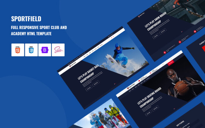 SportField - Sport Club And Academy HTML Template Website Template