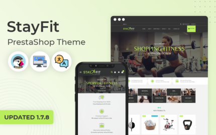 StayFit - Gym & Spa Responsive Prestashop Theme PrestaShop Theme