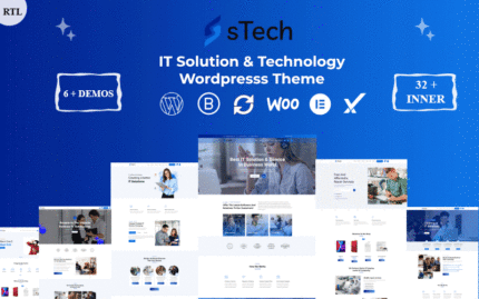 sTech - IT Solution & Multipurpose Elementor Wordpress Theme WordPress Theme