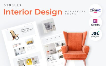 Stoolex - Interior Design Multipurpose Minimal WordPress Elementor Theme WordPress Theme