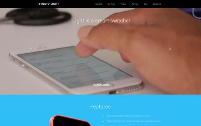 Studio Light Website Template