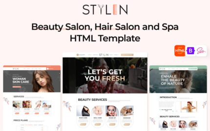 Stylen – Beauty Salon, Hair Salon and Spa HTML Template Website Template