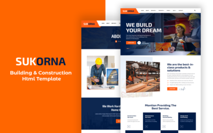 Sukorna - Building & Construction Html Template Website Template