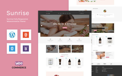 Sunrise - Spa | Facial | Massage WooCommerce Template WooCommerce Theme