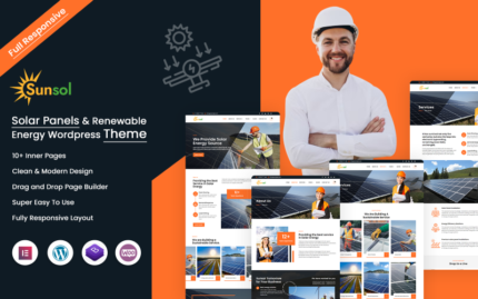 Sunsol - Solar Panels & Renewable Energy WordPress Theme