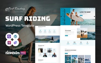 Surf Riading - Surfing Club and Surf Board Elementor WordPress Theme