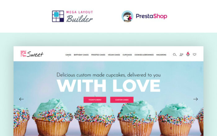 Sweet Dreams - Cake Shop PrestaShop Template PrestaShop Theme