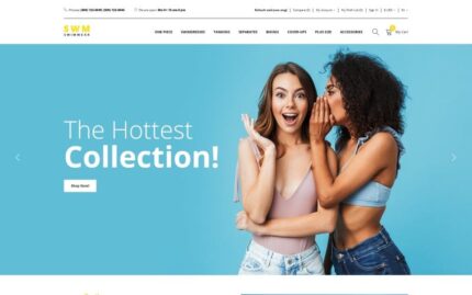 SWM - Swimming Multipage Clean OpenCart Template