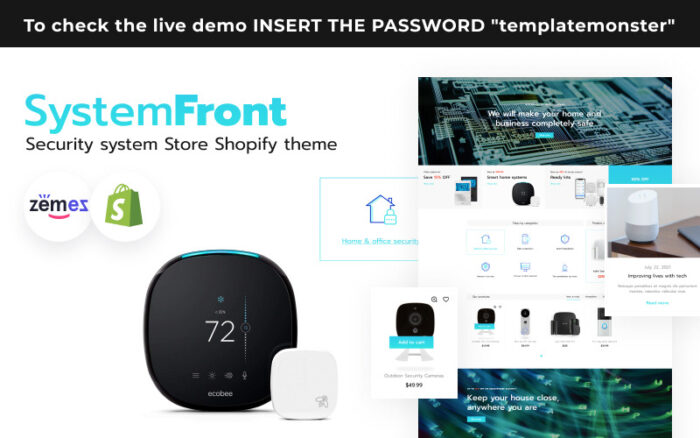 SystemFront - Security System, Shopify Locksmith Theme Shopify Theme