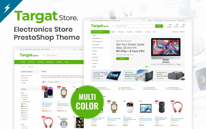 Targat - Electronics and Mega Shop PrestaShop Theme