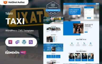 Taxi - Urban Taxi, Transportation And Chauffeur Services WordPress Elementor Theme WordPress Theme