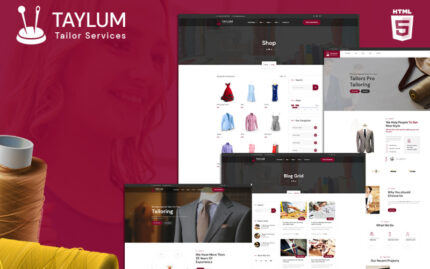 Taylum stylish custom clothing tailor Website Template