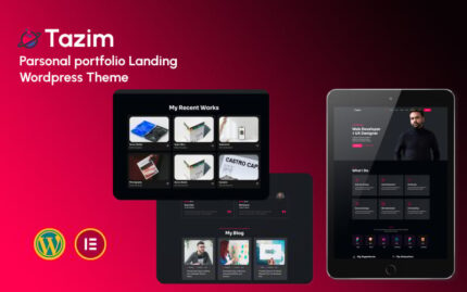 Tazim - Personal Portfolio Landing WordPress Theme