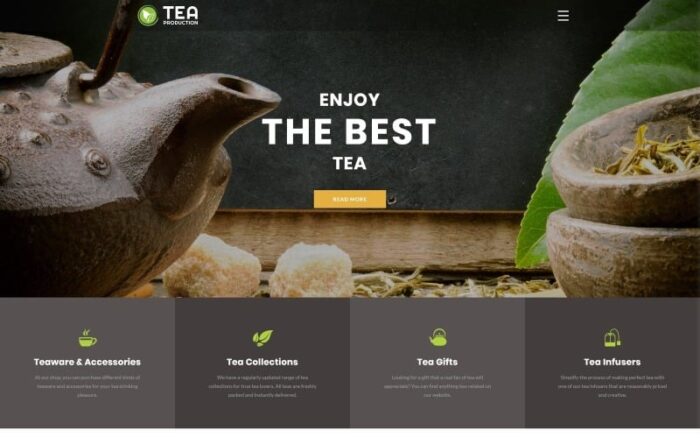 TEA Production - Tea Shop Multipage Modern HTML Website Template