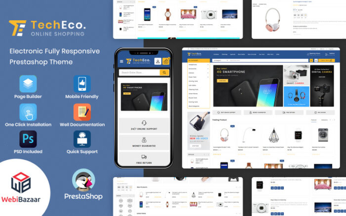 Techeco - Marketplace Electronics PrestaShop Template PrestaShop Theme