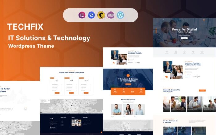 Techfix - IT Solutions & Technology Wordpress Theme WordPress Theme