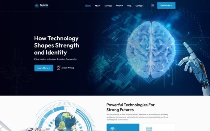 Technip – Technology & IT Solution HTML5 Template Website Template