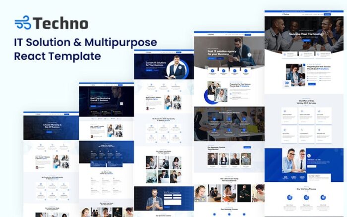 Techno IT Solution & Multi-Purpose React JS Template Website Template