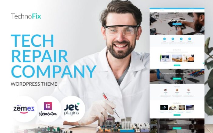 TechnoFix - Tech Repair Company WordPress Theme