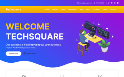 Techsquare - Creative Agency & It Solution Website Template