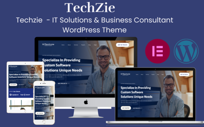 Techzie - IT Solutions & Business Consultant WordPress Theme