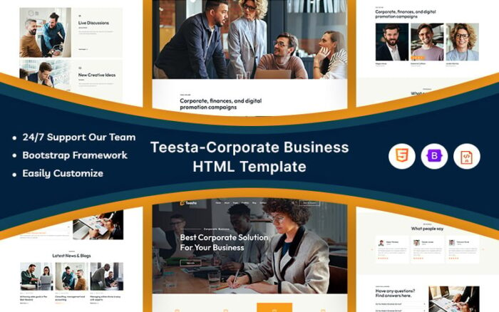 Teesta – Corporate Business Website Template