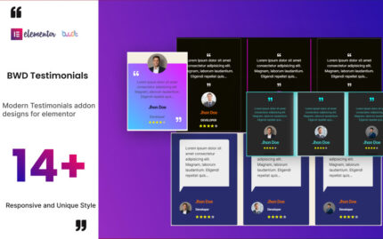 Testimonial WordPress Plugin For Elementor