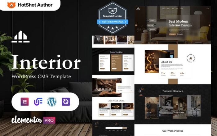 The Interiar - Interior Design And Furniture WordPress Elementor Theme WordPress Theme