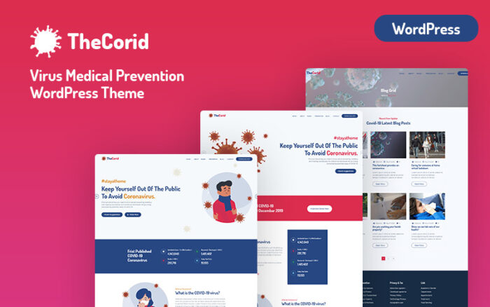 Thecorid - Virus And Medical Prevention WordPress Theme