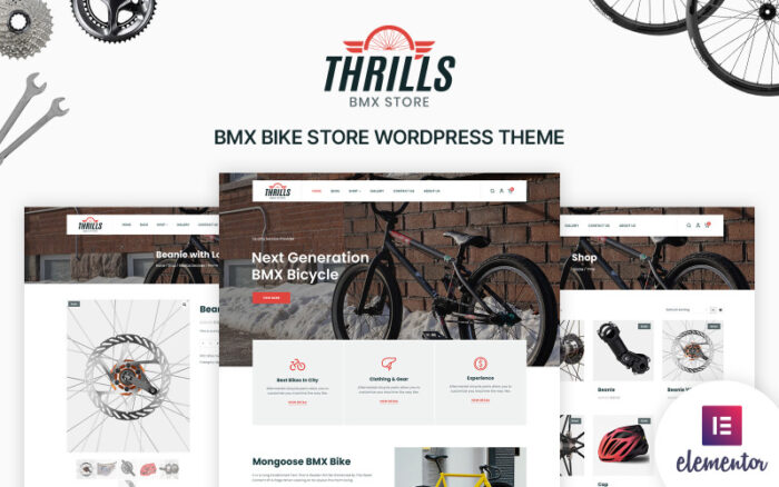 Thrills - Bicycle and Bike Shop WordPress Theme