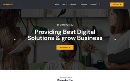 TishAgency2 - Digital Agency WordPress Theme