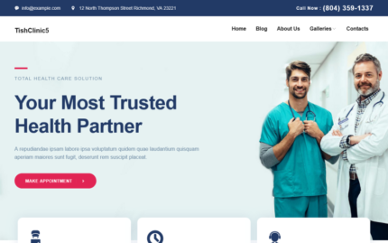 TishClinic5 - Medical Clinic WordPress Theme