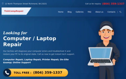 TishCompRepair - Computer Repair WordPress Theme