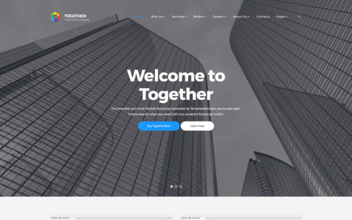 Together Construction Company Website Template