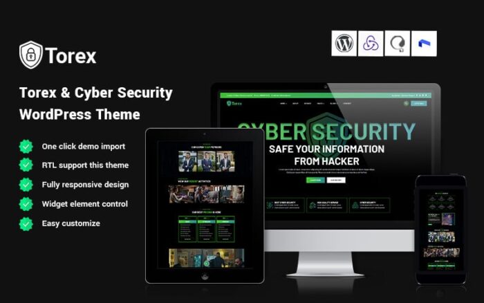 Torex is a Cyber Security WordPress Theme