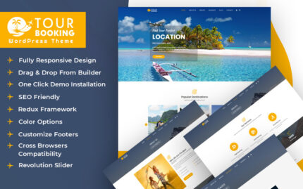 Tour Booking WordPress Theme With AI Content Generator
