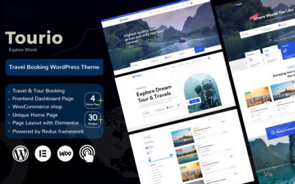 Tourio - Travel & Tour Booking WordPress Theme