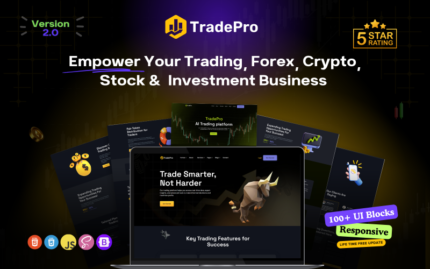 TradePro - The Ultimate HTML Template for Trading, Forex, Cryptocurrency, and Investment Website Template