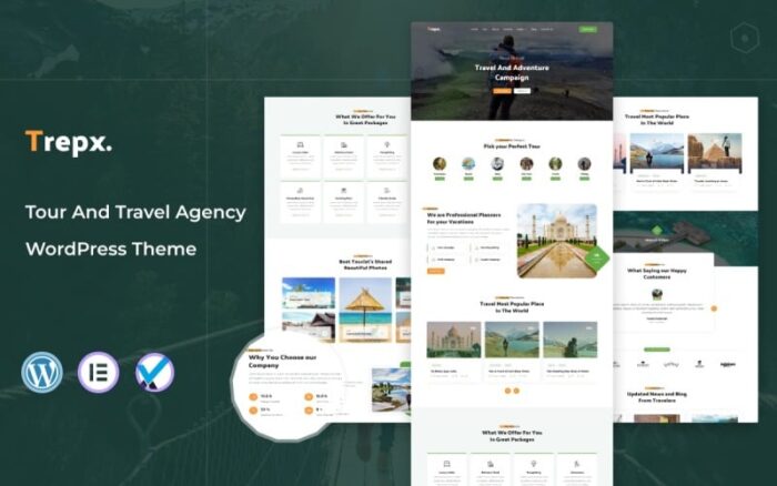 Trepx - Tour And Travel Agency WordPress Theme