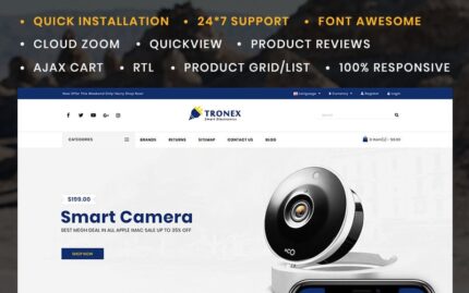 Tronex Electronics Store OpenCart Template