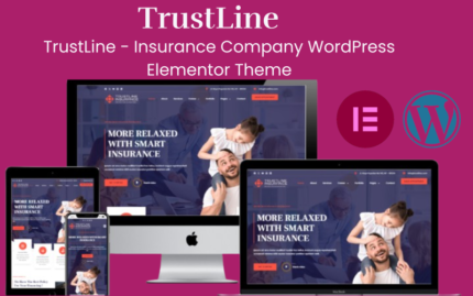 TrustLine - Insurance Company WordPress Elementor Theme WordPress Theme