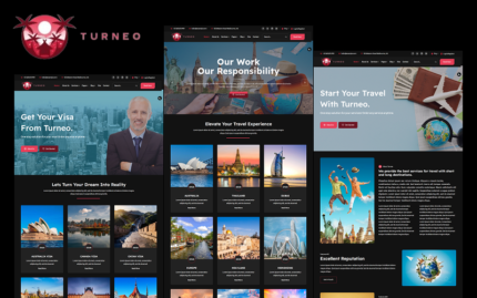 Turneo - Travel, Tour, Visa, Hotel, Flight, Car, Cruise Company and Agency WordPress Theme